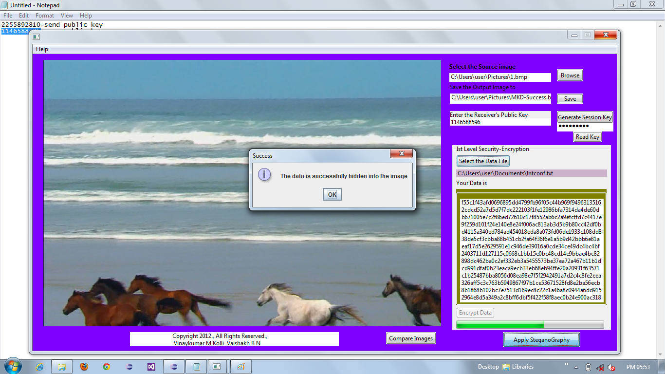 Key Based Data Embedding Technique in Image Steganography